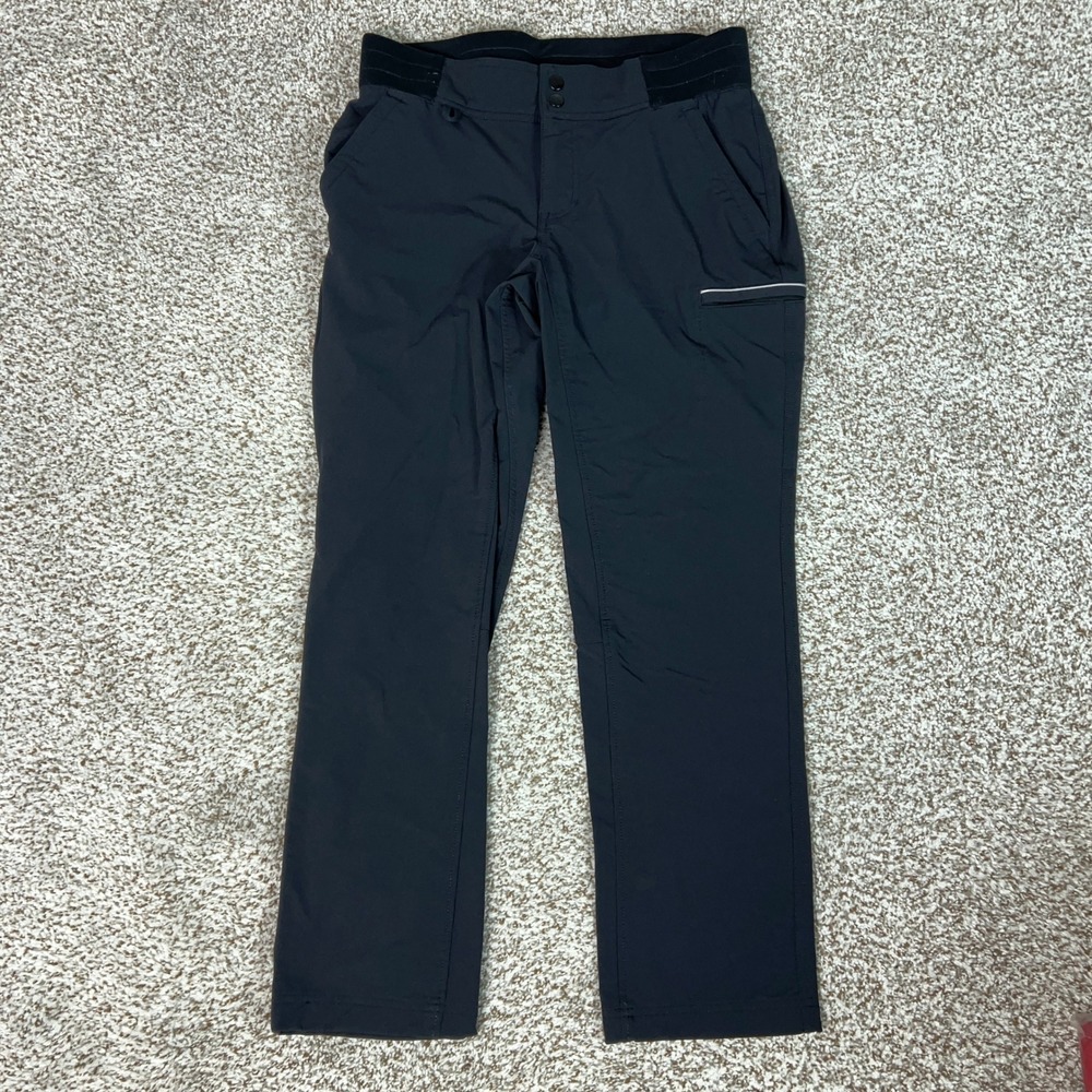 Duluth Trading Co Pants Womens 8 Gray Hiking Active Stretch Cargo Utility